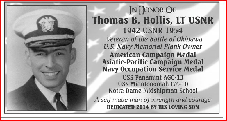 Hollis Plaque